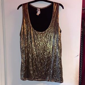 Joseph Ribkoff Shimmering Gold Tank Top